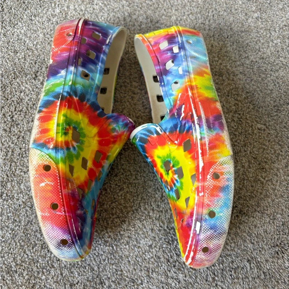 Vans‎ - Kids Unisex LightweightRubber Slip On Water Shoe - Size 5 - Tye-Dye